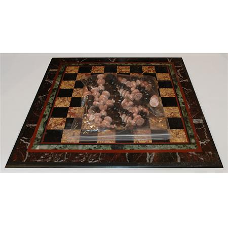 Rose and Black Marble Chess Board 68e3f