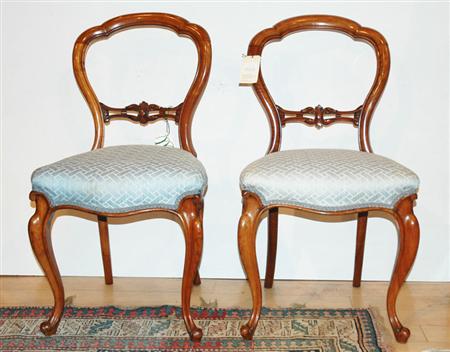 Pair of Victorian Style Walnut 68e91