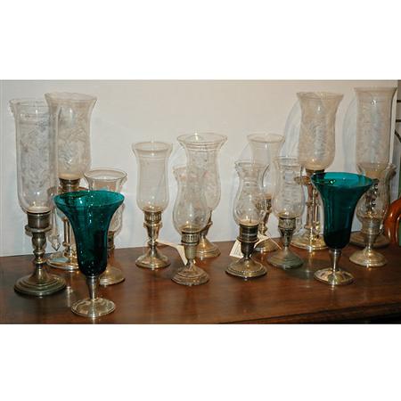Group of Silver Plated and Glass 68e94