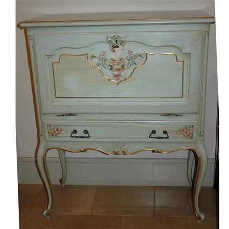 Louis XV Style Painted Secretaire  68e9c