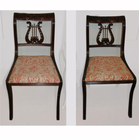 Pair of American Empire Style Mahogany 68e9f