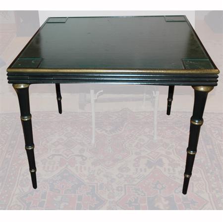 Regency Style Green and Black Painted