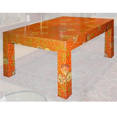 Floral Decorated Low Table
	  Estimate:$250-$450