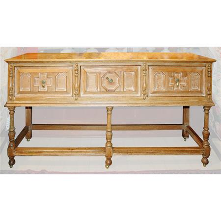 Continental Baroque Style Oak Sideboard  68ecb