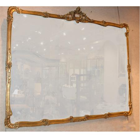 Rococo Style Gilt Wood Mirror  68ecd
