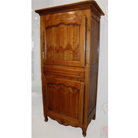 French Provincial Fruitwood Armoire  68efb