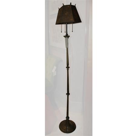 Patinated Metal Candlestick Floor 68efc