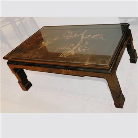 Chinese Black Painted Low Table  68f39