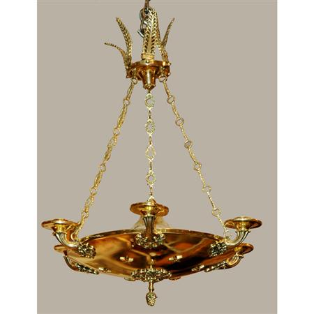 Empire Style Gilt Metal Six Light 68f54