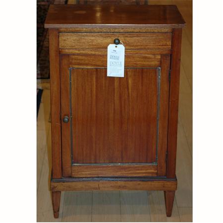 Continental Mahogany Bedside Cupboard  68f7a