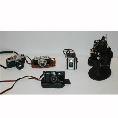 Group of Cameras and Camera Equipment
	