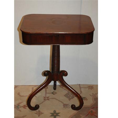 Regency Style Mahogany Work Table  68fa0