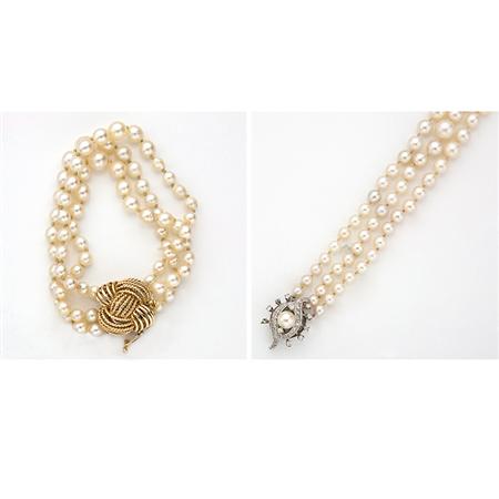 Two Triple-Strand Cultured Pearl