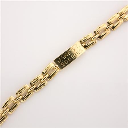 Gentleman s Gold ID Bracelet David 68c28