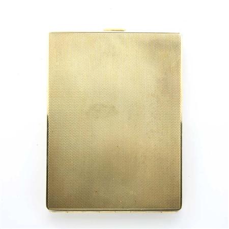 Gold Cigarette Case
	  Estimate:$1,500-$2,000