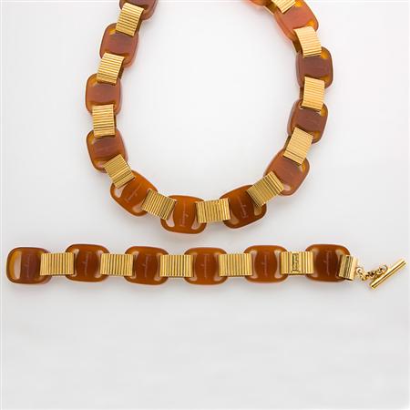 Simulated Tortoise Shell and Ribbed