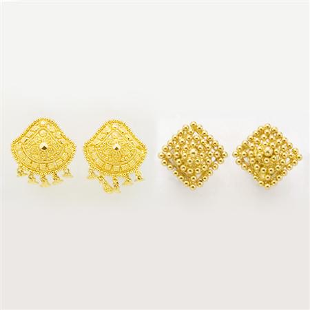 Group of Gold Indian Jewelry and