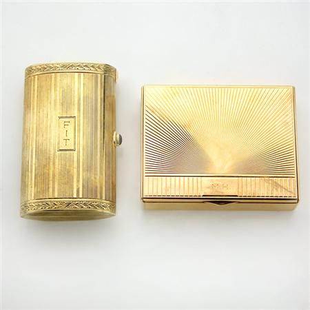 Two Gold Boxes
	  Estimate:$1,000-$1,500