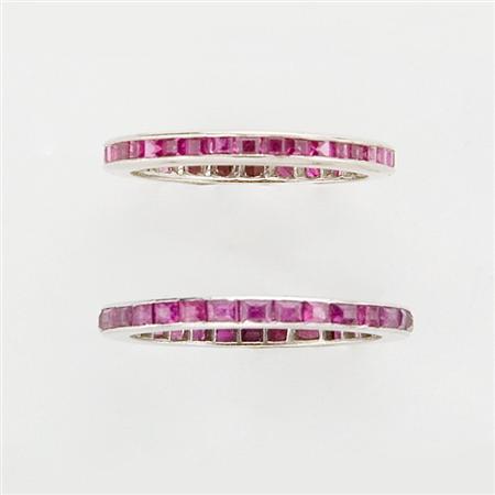 Two Ruby Guard Rings
	  Estimate:$400-$600