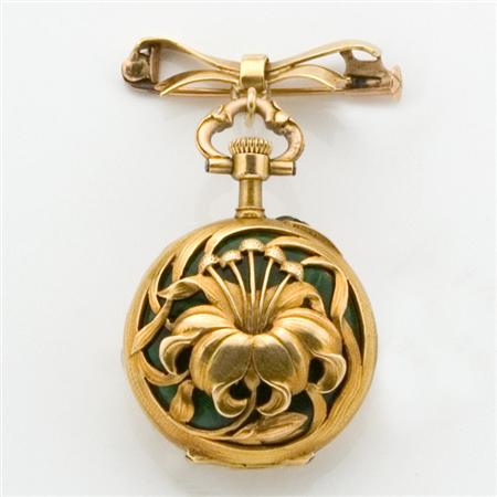 Art Nouveau Gold and Guilloche