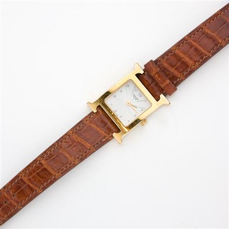 Vermeil and Stainless Steel Wristwatch,