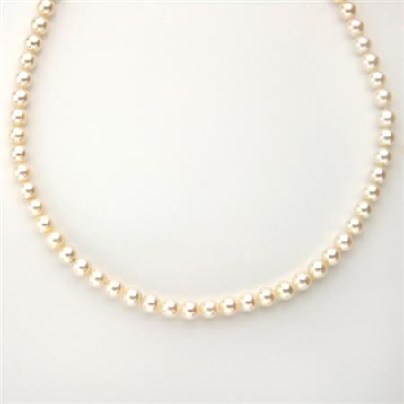 Cultured Pearl Necklace, Mikimoto
	