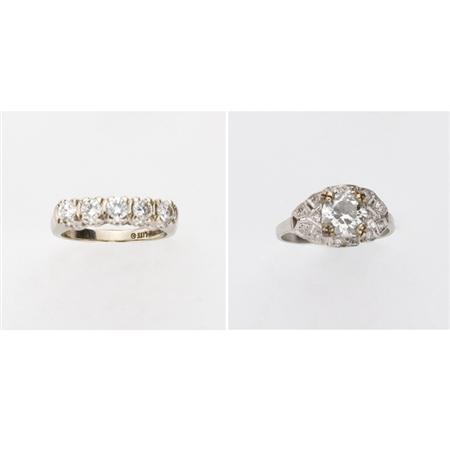 Two Diamond Rings
	  Estimate:$1,500-$1,800