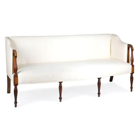 Federal Mahogany Upholstered Settee  69168