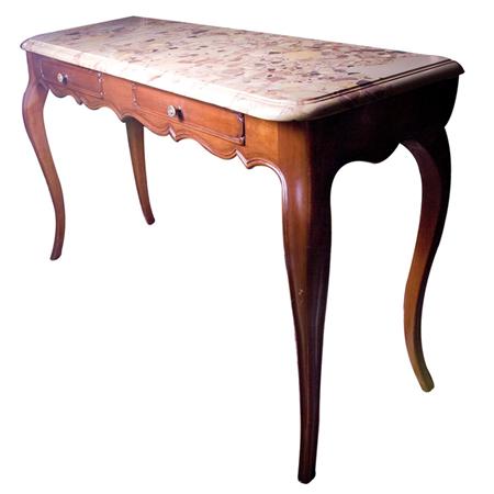Louis XV Style Marble Top Fruitwood 691f8
