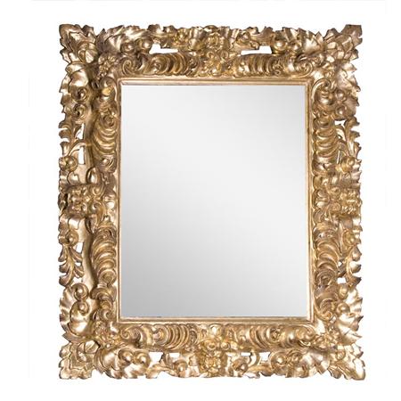 Italian Rococo Gilt Wood Mirror  6920d
