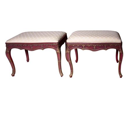 Pair of Venetian Style Red and 6921d