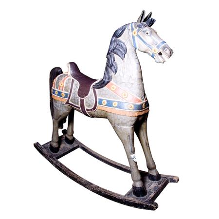 Polychrome Painted Rocking Horse  69224