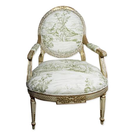 Louis XVI Style Ivory and Gilt Wood 69234