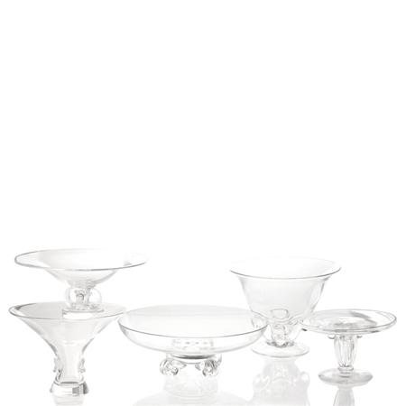 Group of Five Steuben Glass Table 69240