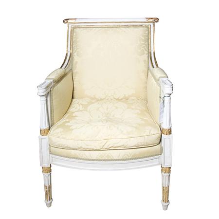 Louis XVI Style White Painted and 6926d