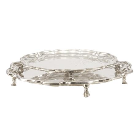 Two English Silver Salvers
	  Estimate:$800-$1,200