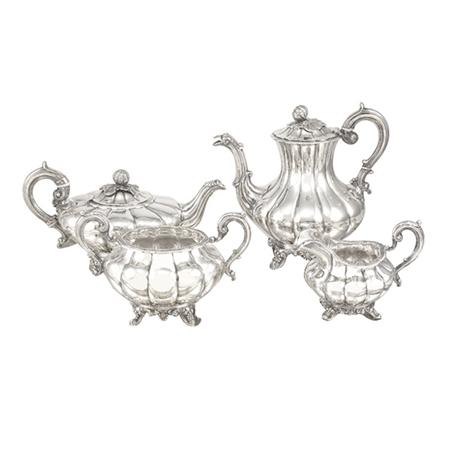 Irish Silver Four Piece Tea Service  69289