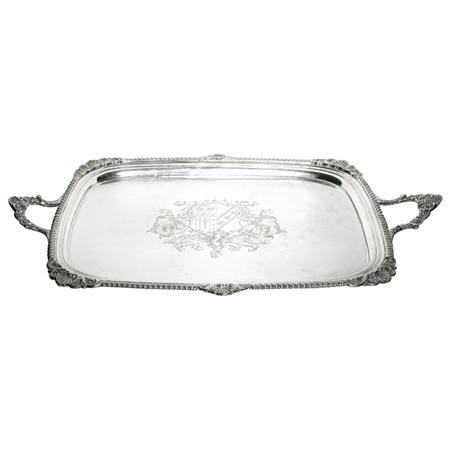 George IV Silver Two Handled Tray  6928a