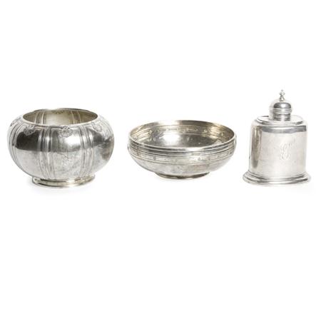 Group of Three Sterling Silver Table