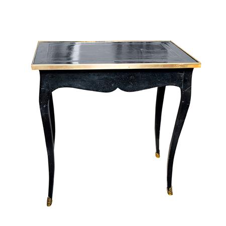 Louis XV Style Black Painted Side