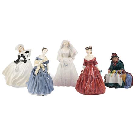 Group of Five Royal Doulton Figures
