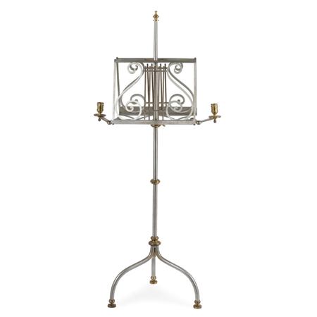 Polished Metal Double Music Stand  692ed