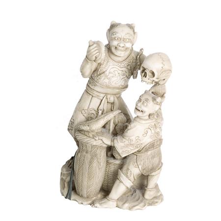 Japanese Ivory Figural Group of