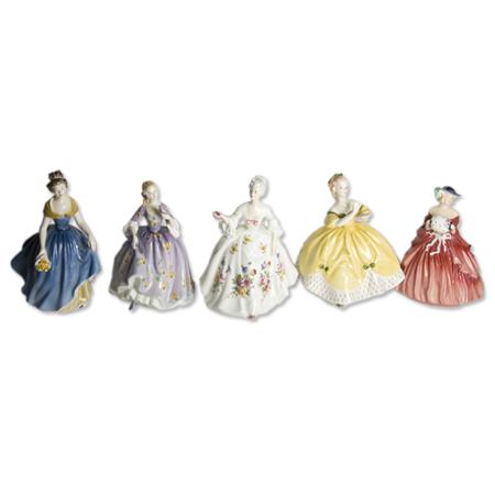 Group of Seven Royal Doulton Figures