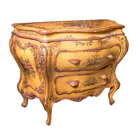Italian Rococo Style Floral Painted 69302