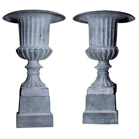 Pair of Neoclassical Style Iron