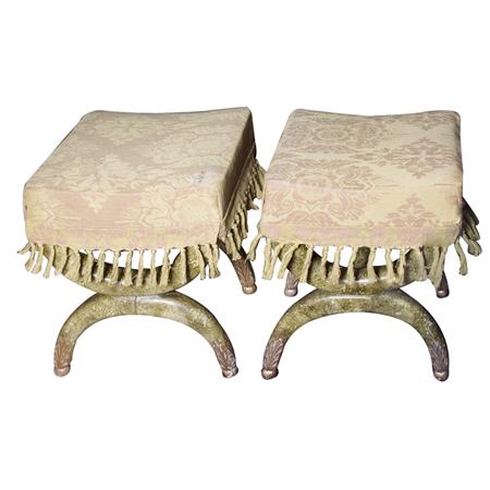 Pair of Neoclassical Style Curule 6930b