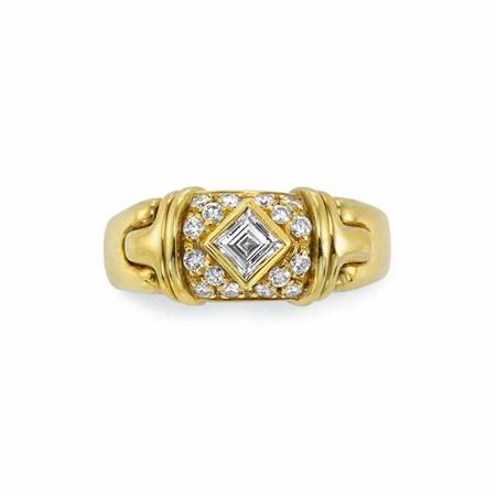 Gold and Diamond Ring, Bulgari
	