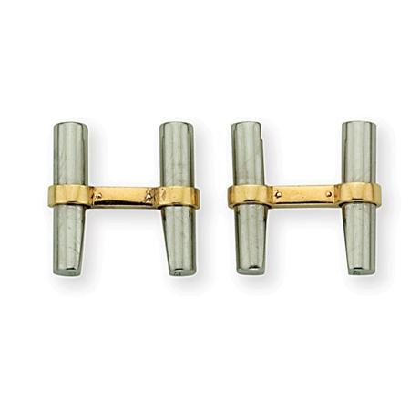 Pair of Stainless Steel and Gold 69355