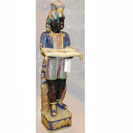 Italian Ceramic Figure of a Blackamoor  68fbb